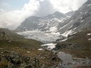Panorama sul Grand Lac sotto il Mont Glacier